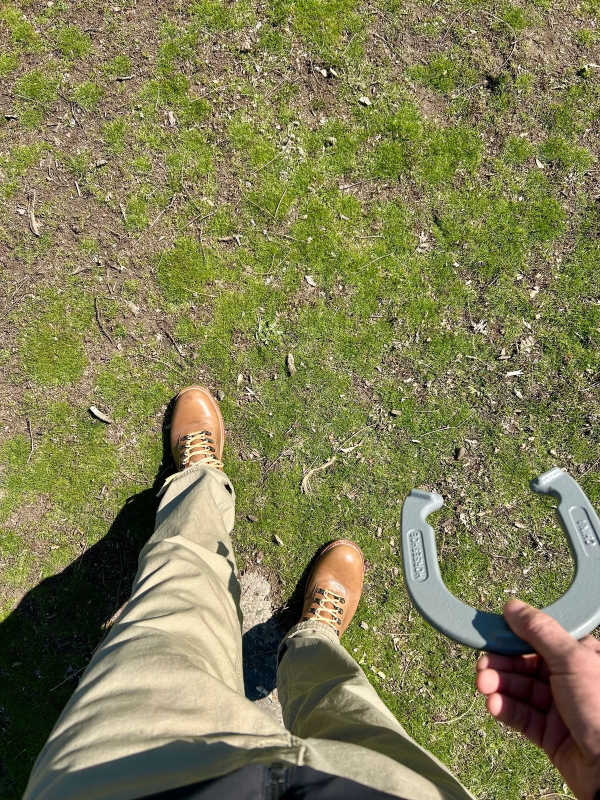 Photo by Vic on March 29, 2026 of the Blkbrd Shoemaker Bulwark Trek Boot in Horween Natural Chromepak.