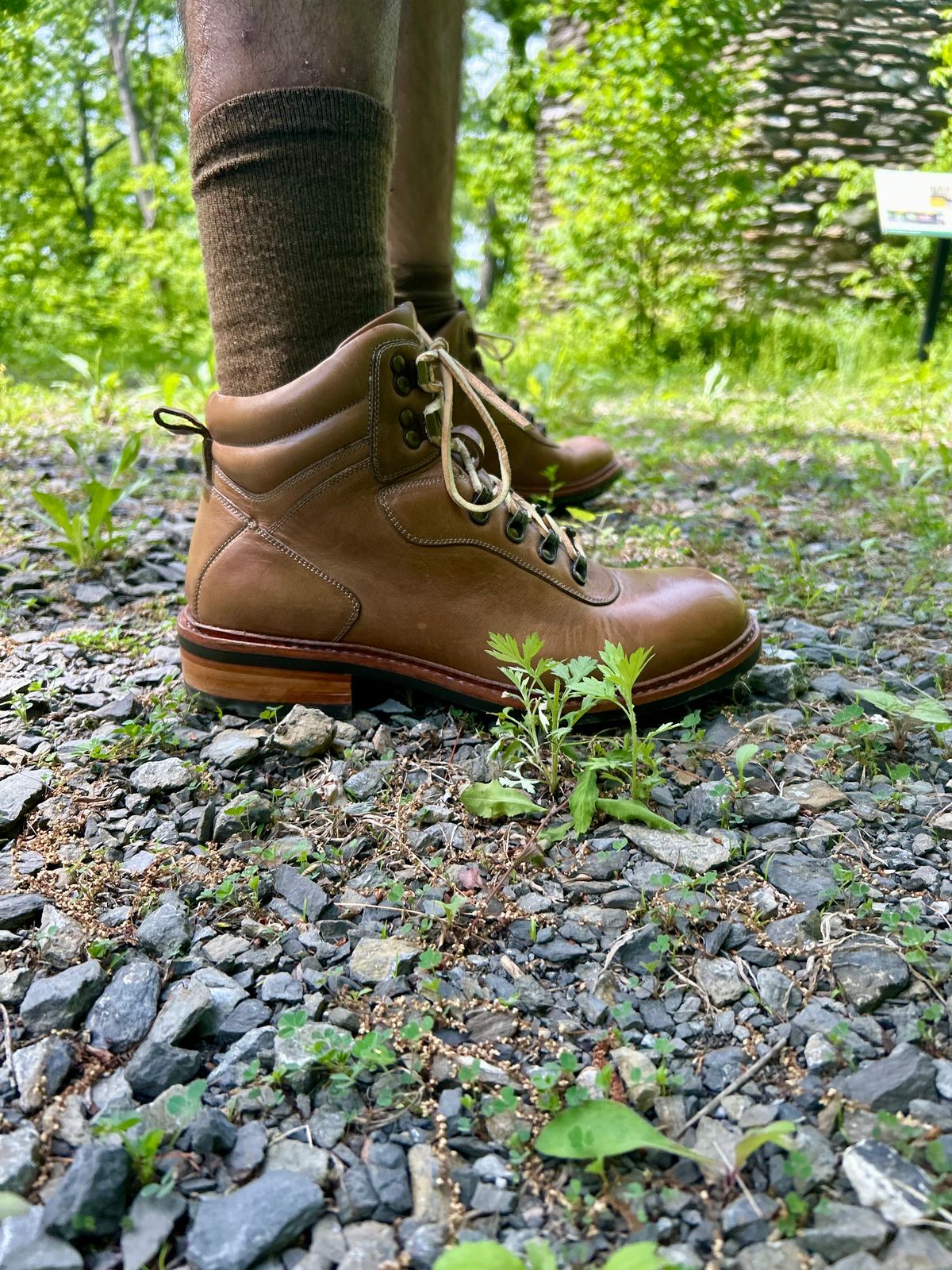 Photo by Vic on May 26, 2026 of the Blkbrd Shoemaker Bulwark Trek Boot in Horween Natural Chromepak.