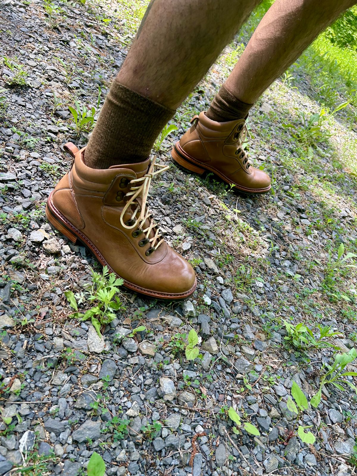 Photo by Vic on May 26, 2026 of the Blkbrd Shoemaker Bulwark Trek Boot in Horween Natural Chromepak.