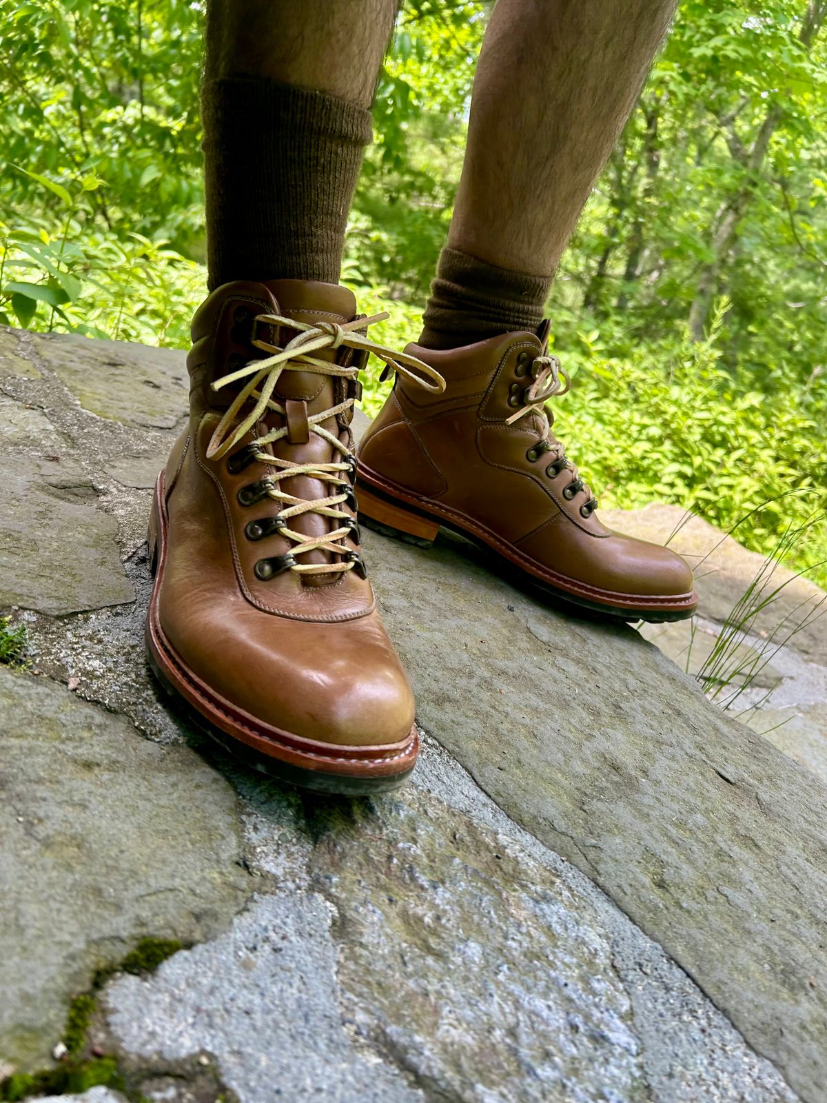 Photo by Vic on May 26, 2026 of the Blkbrd Shoemaker Bulwark Trek Boot in Horween Natural Chromepak.