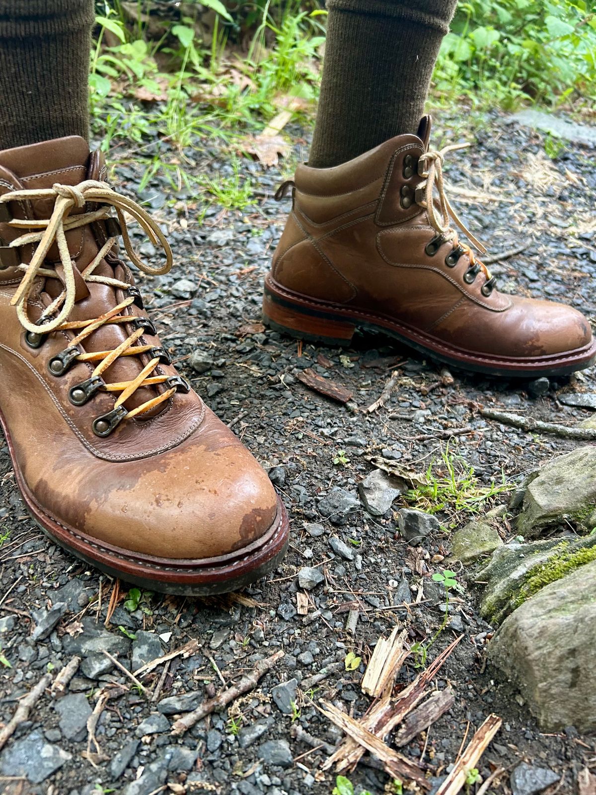 Photo by Vic on May 28, 2026 of the Blkbrd Shoemaker Bulwark Trek Boot in Horween Natural Chromepak.