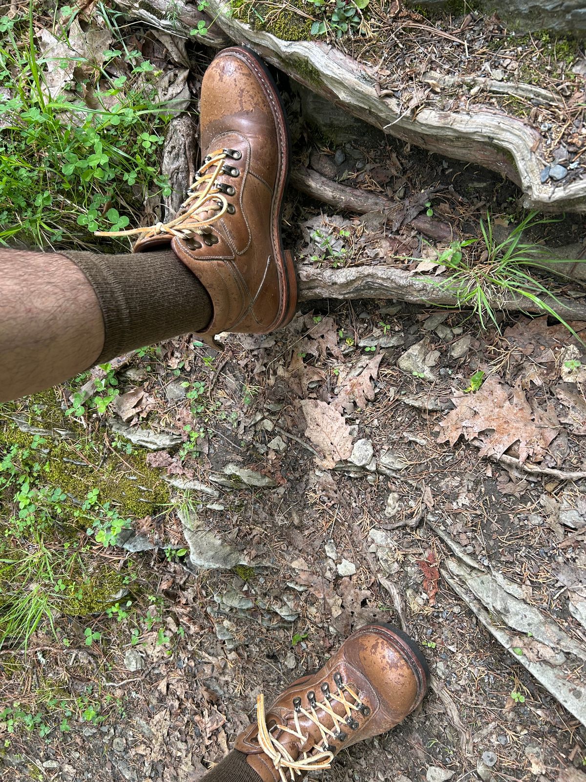 Photo by Vic on May 28, 2026 of the Blkbrd Shoemaker Bulwark Trek Boot in Horween Natural Chromepak.