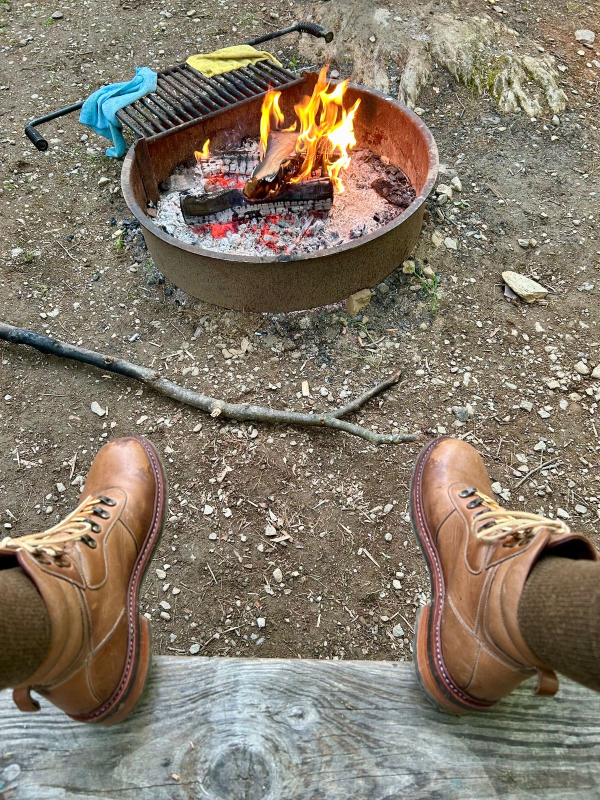 Photo by Vic on May 28, 2026 of the Blkbrd Shoemaker Bulwark Trek Boot in Horween Natural Chromepak.