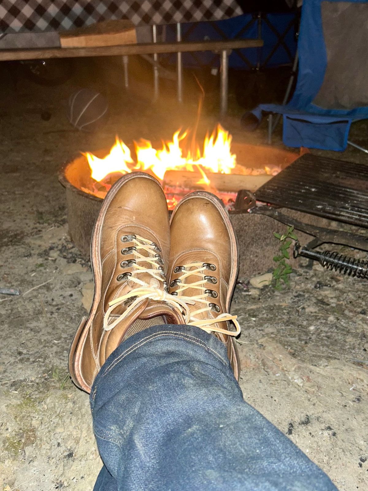 Photo by Vic on May 31, 2026 of the Blkbrd Shoemaker Bulwark Trek Boot in Horween Natural Chromepak.