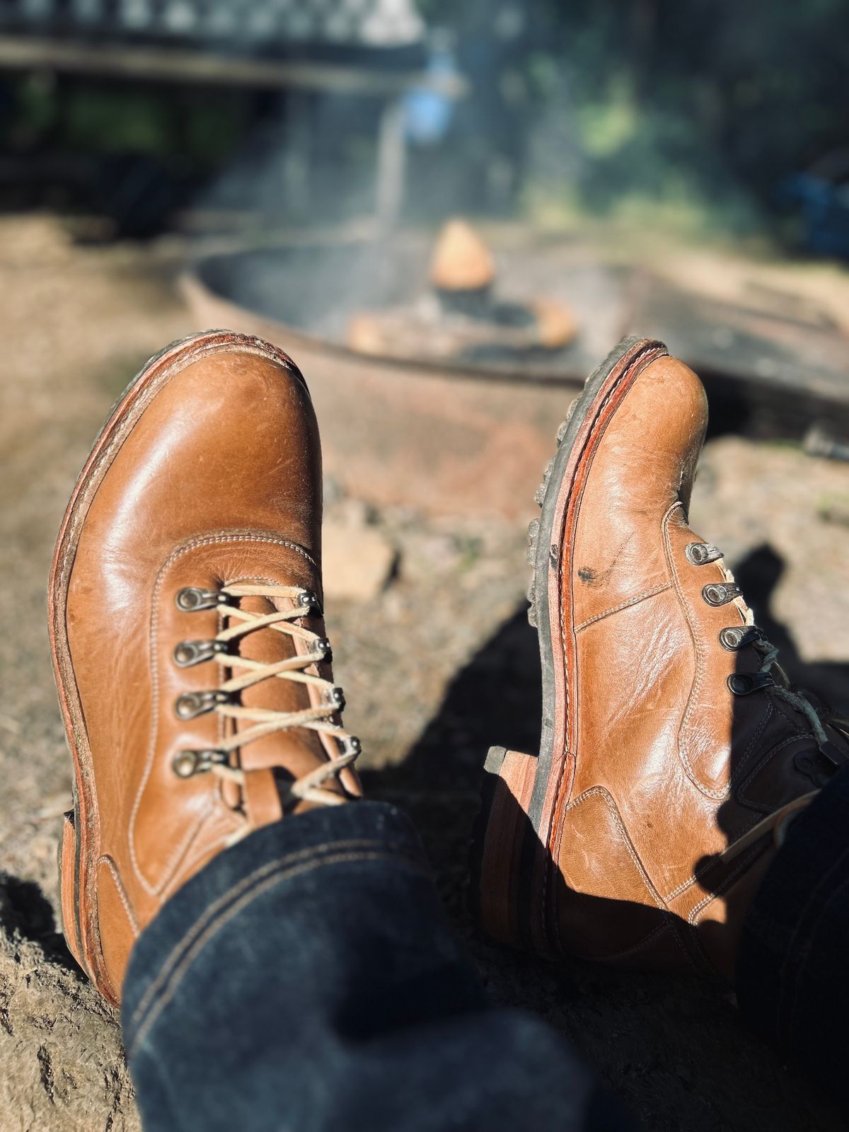 Photo by Vic on May 31, 2026 of the Blkbrd Shoemaker Bulwark Trek Boot in Horween Natural Chromepak.