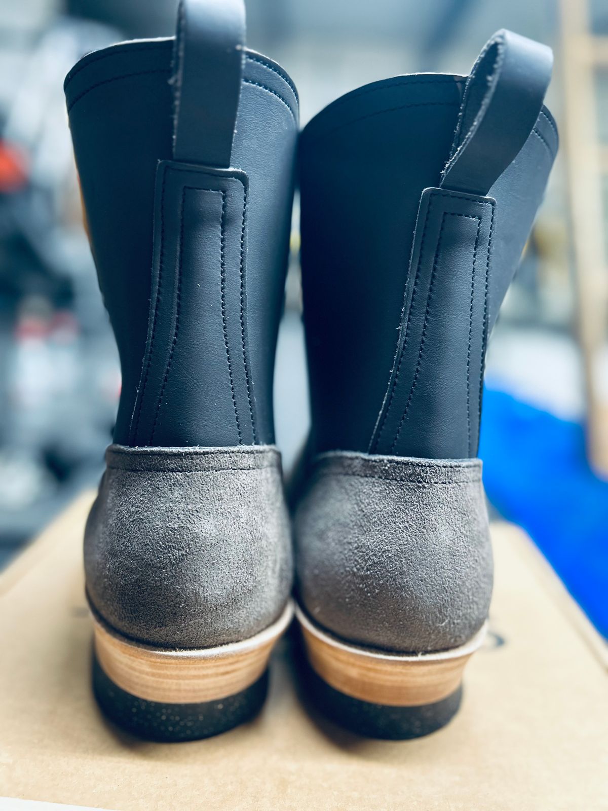 Photo by Vic on June 9, 2026 of the Nicks Doc Wellington in 1964 Ash Grey (7-8oz).