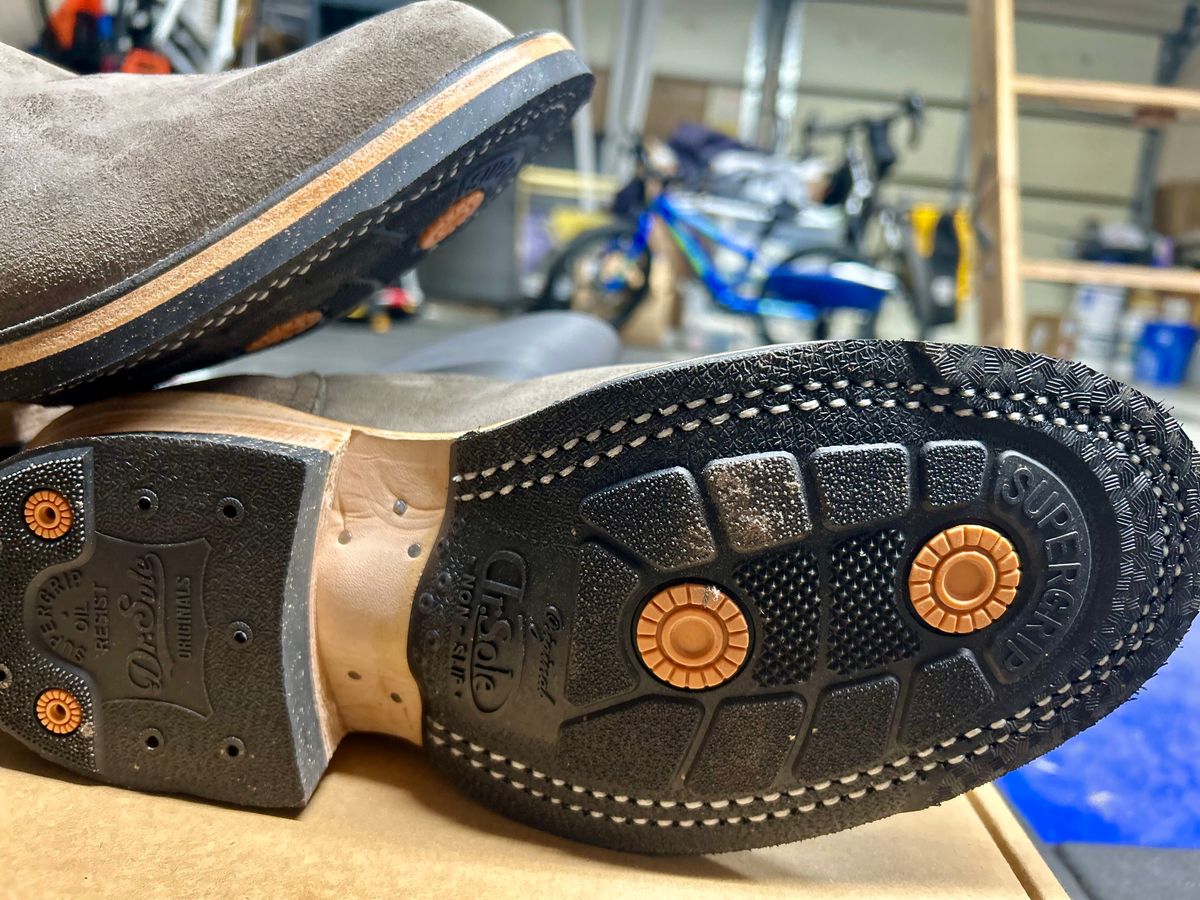 Photo by Vic on June 9, 2026 of the Nicks Doc Wellington in 1964 Ash Grey (7-8oz).