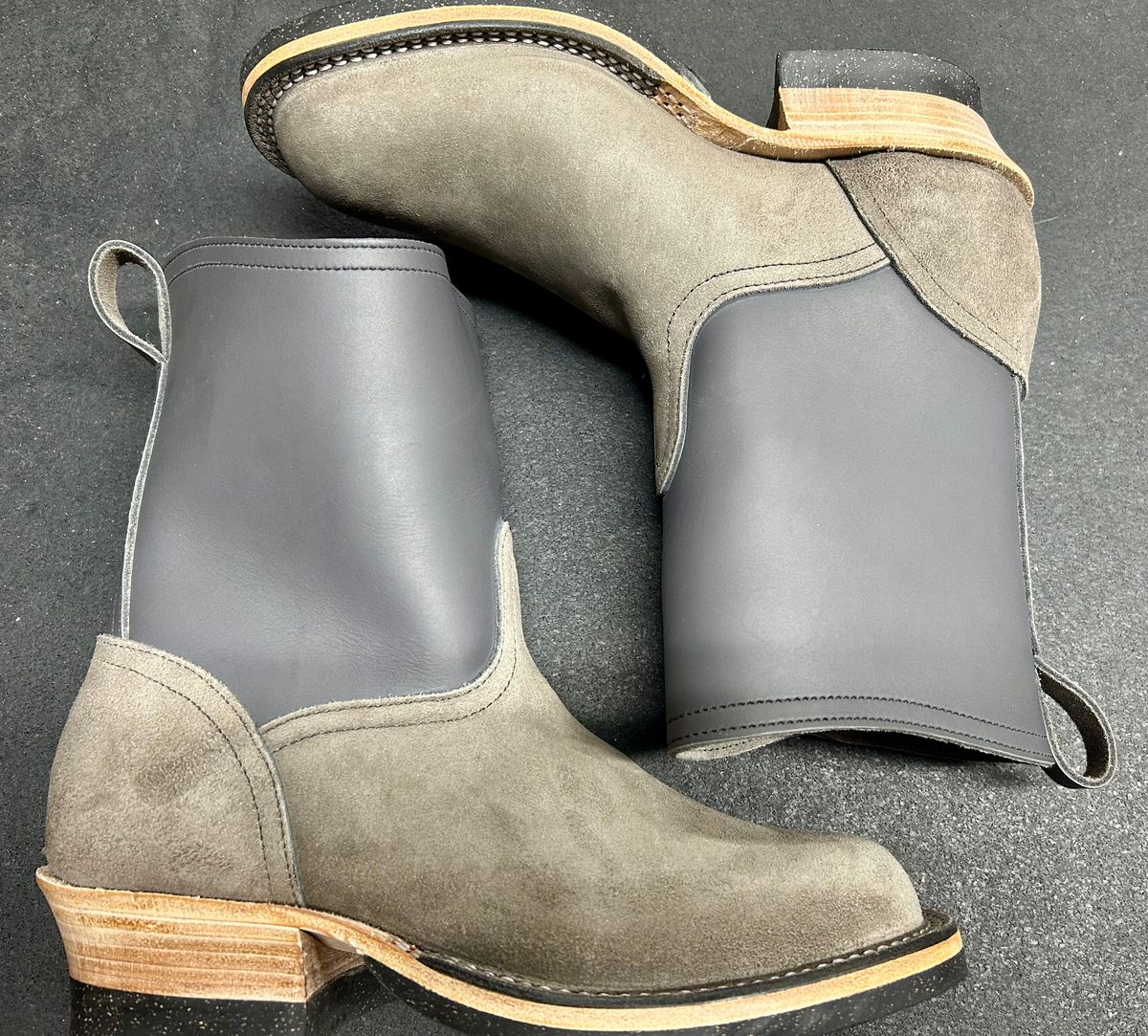 Photo by Vic on June 9, 2026 of the Nicks Doc Wellington in 1964 Ash Grey (7-8oz).