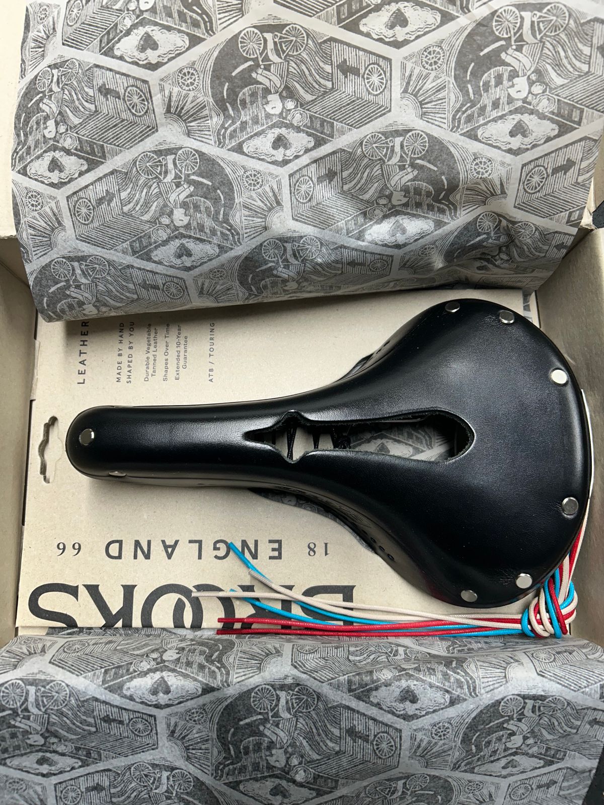 Photo by Vic on May 1, 2026 of the Brooks Saddle in Unknown Natural Veg Tan.