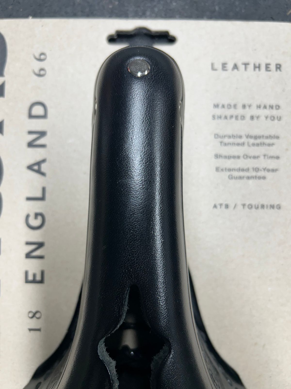 Photo by Vic on May 1, 2026 of the Brooks Saddle in Unknown Natural Veg Tan.
