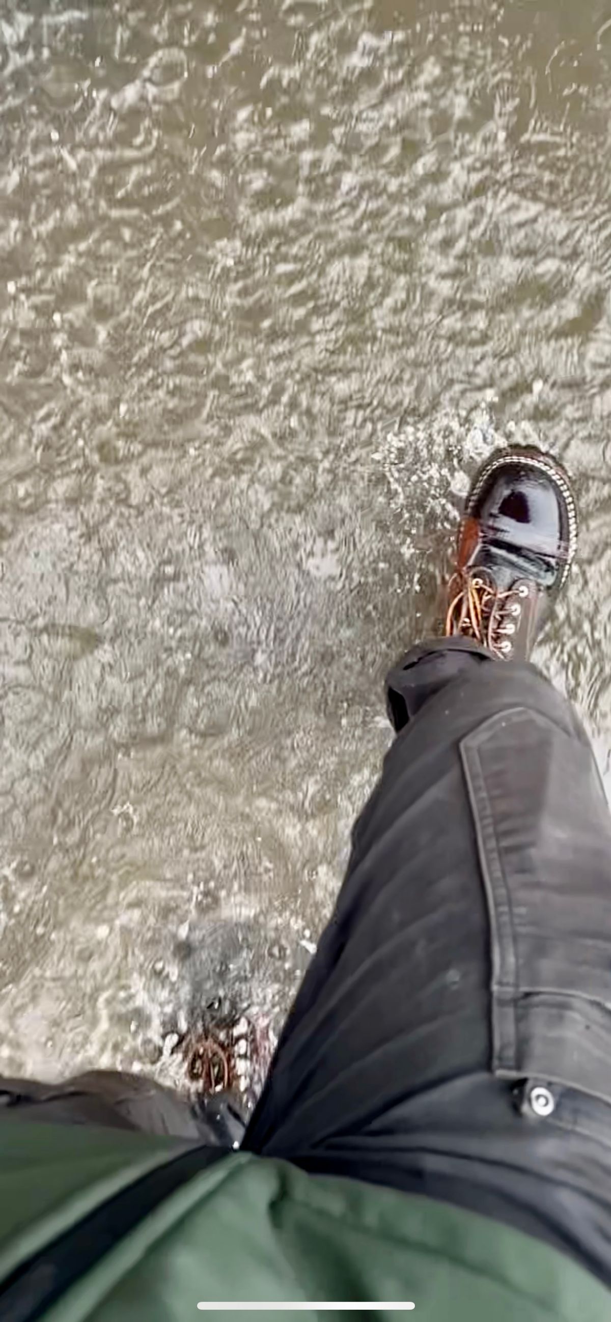 Photo by Vic on October 30, 2025 of the Nicks X Rose Anvil ND1 in Horween Black Waxed Flesh.