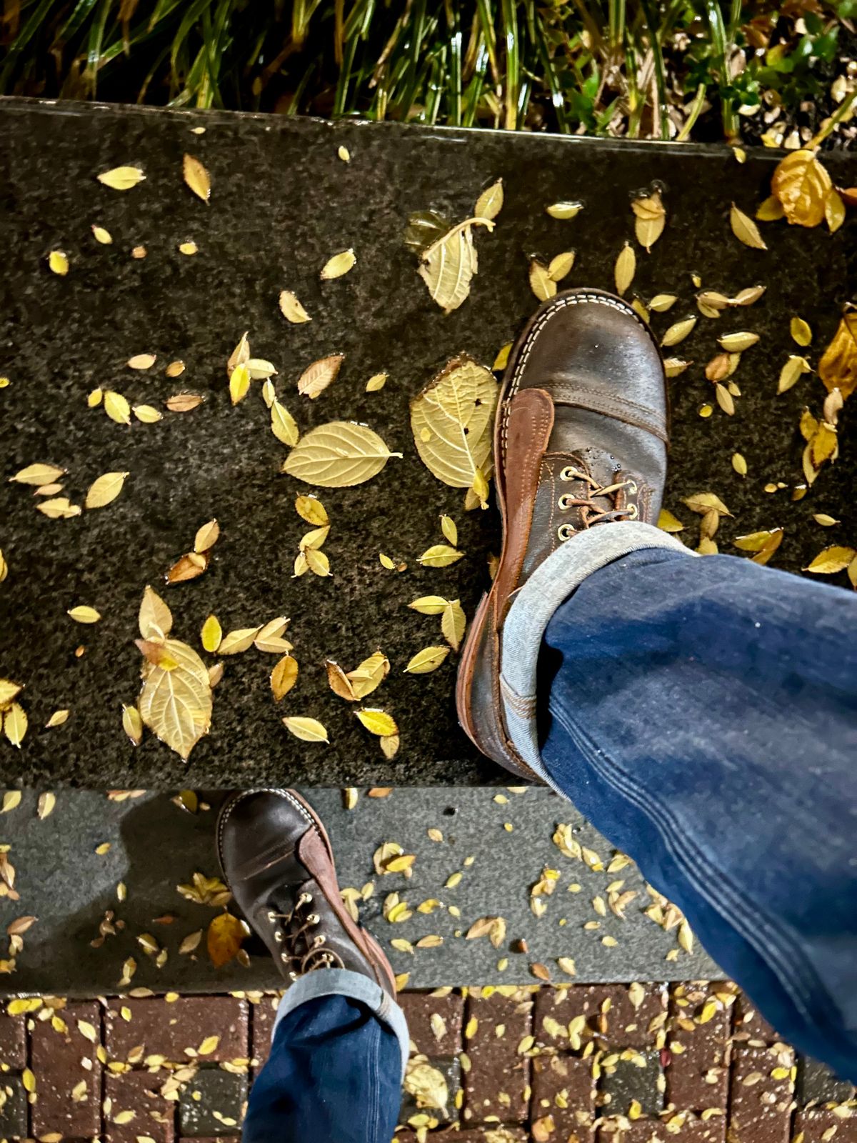 Photo by Vic on November 26, 2025 of the Nicks X Rose Anvil ND1 in Horween Black Waxed Flesh.