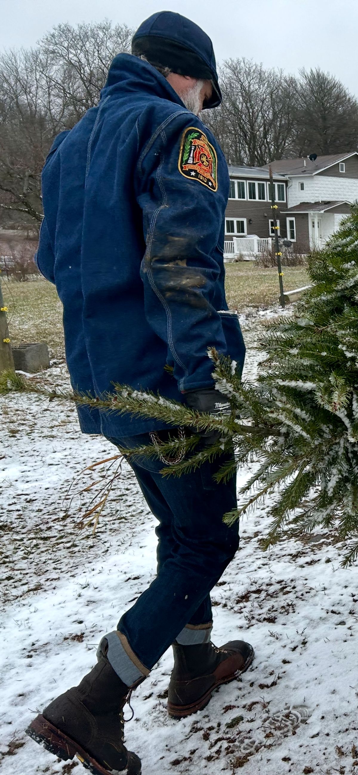 Photo by Vic on December 1, 2025 of the Nicks X Rose Anvil ND1 in Horween Black Waxed Flesh.