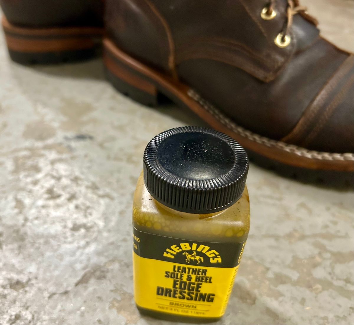 Photo by Vic on February 27, 2026 of the Nicks X Rose Anvil ND1 in Horween Black Waxed Flesh.