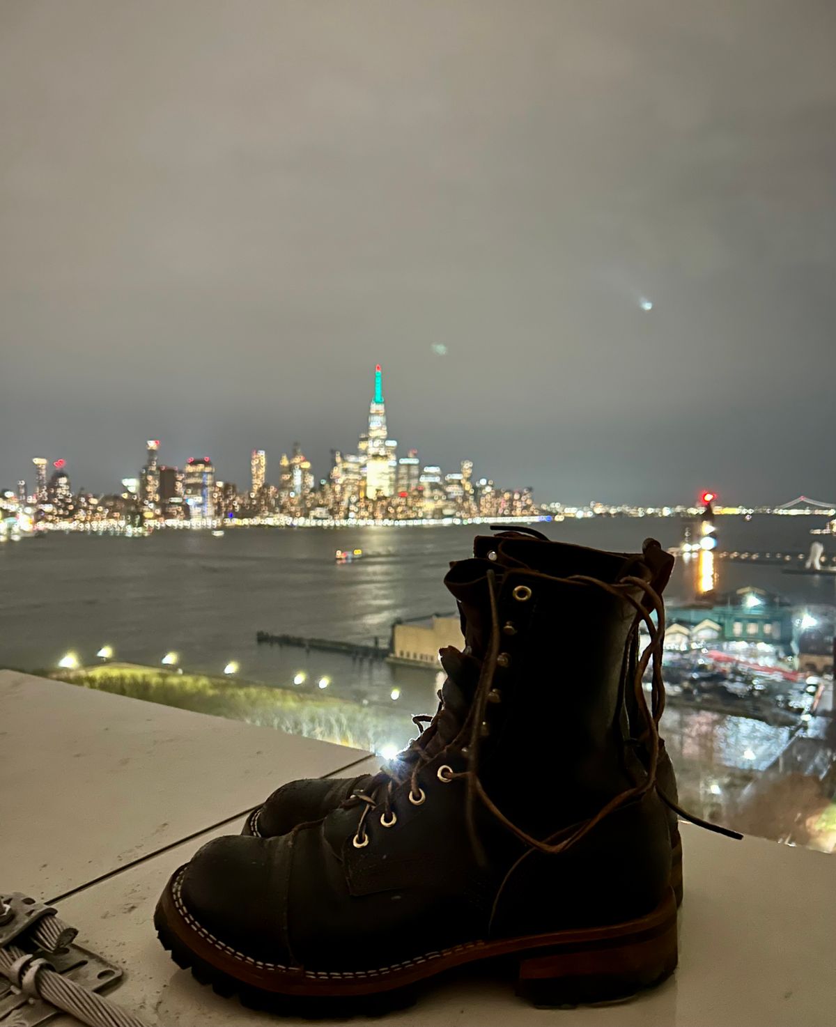 Photo by Vic on March 21, 2026 of the Nicks X Rose Anvil ND1 in Horween Black Waxed Flesh.