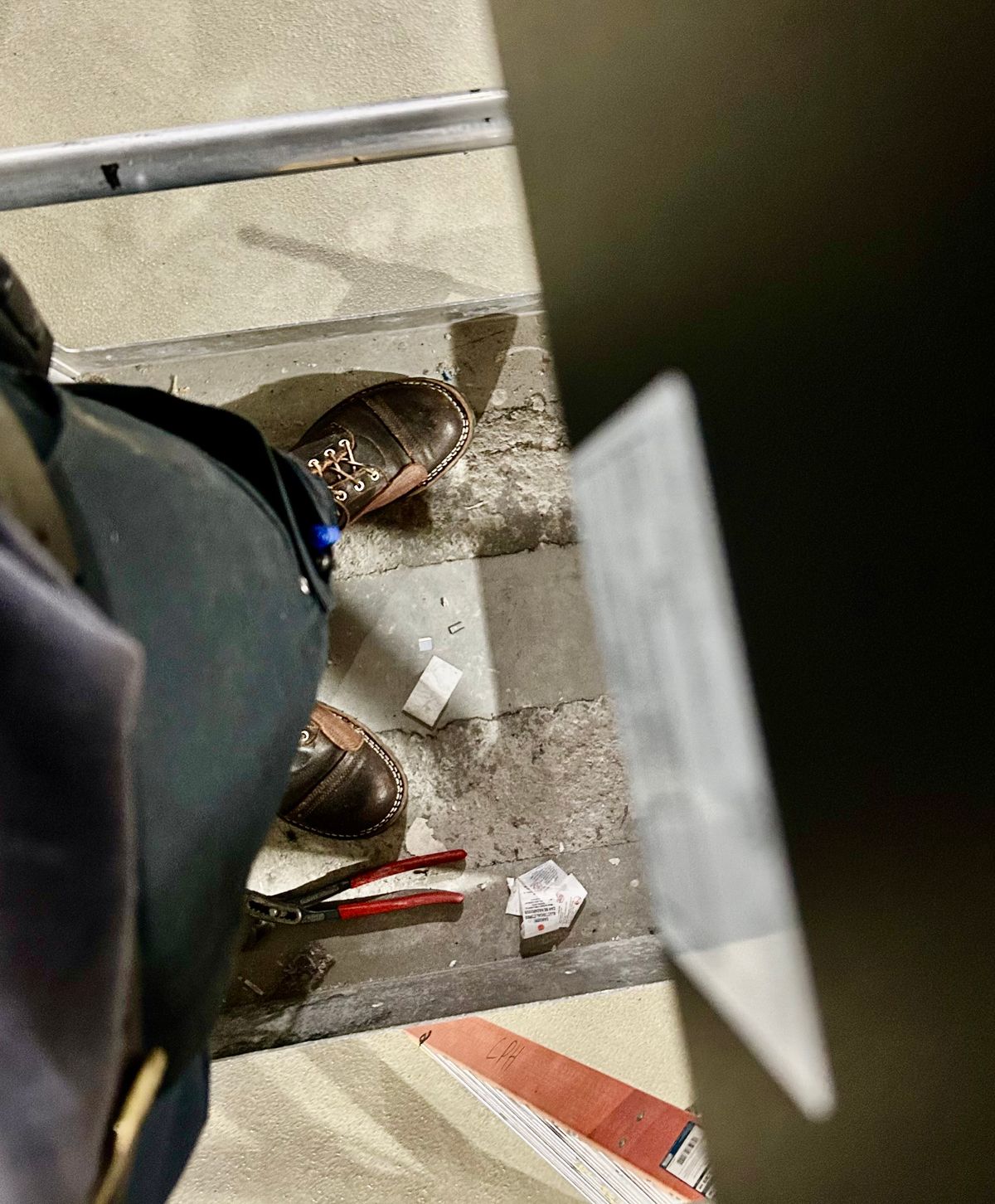 Photo by Vic on April 14, 2026 of the Nicks X Rose Anvil ND1 in Horween Black Waxed Flesh.