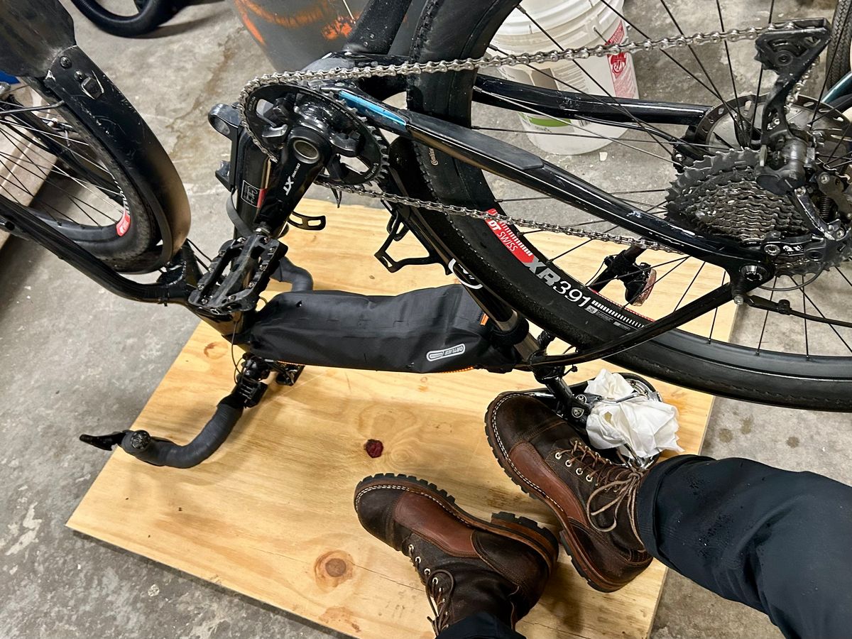 Photo by Vic on May 1, 2026 of the Nicks X Rose Anvil ND1 in Horween Black Waxed Flesh.