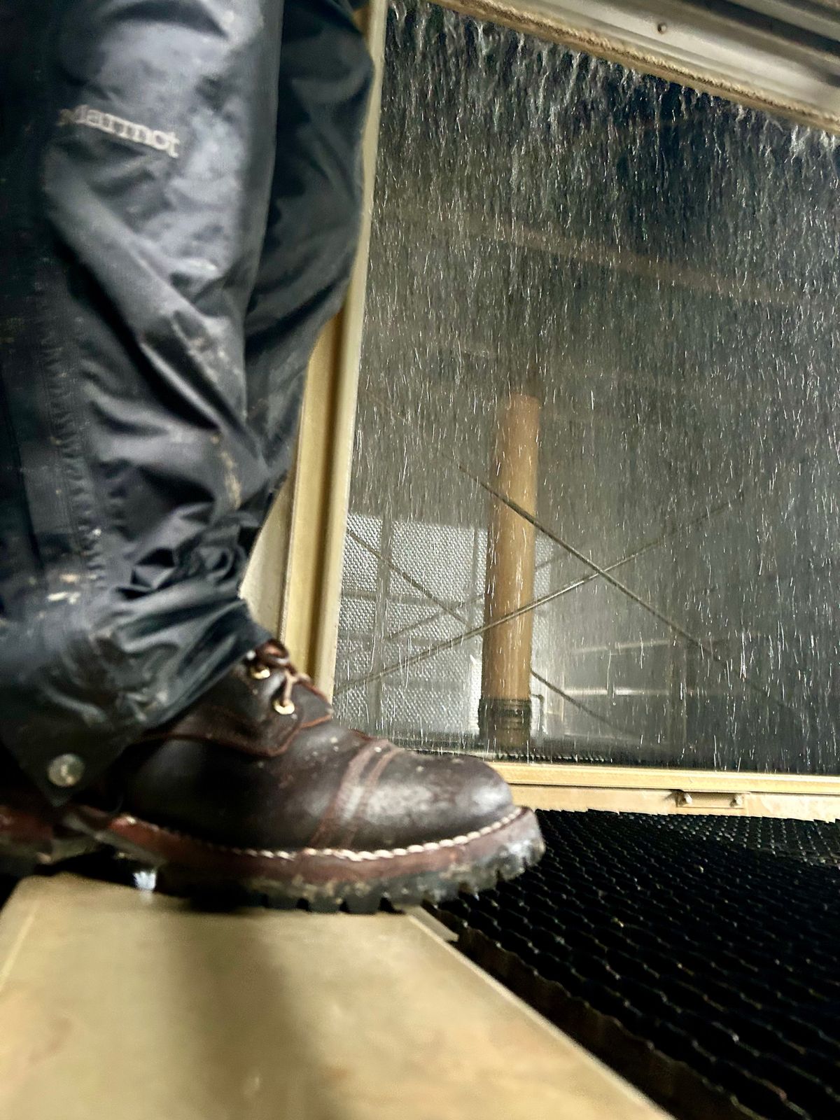 Photo by Vic on May 2, 2026 of the Nicks X Rose Anvil ND1 in Horween Black Waxed Flesh.