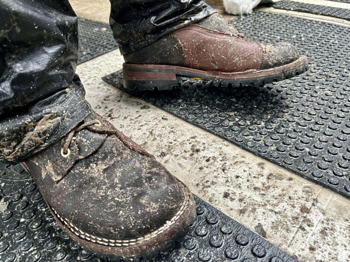 Photo by Vic on May 2, 2026 of the Nicks X Rose Anvil ND1 in Horween Black Waxed Flesh.