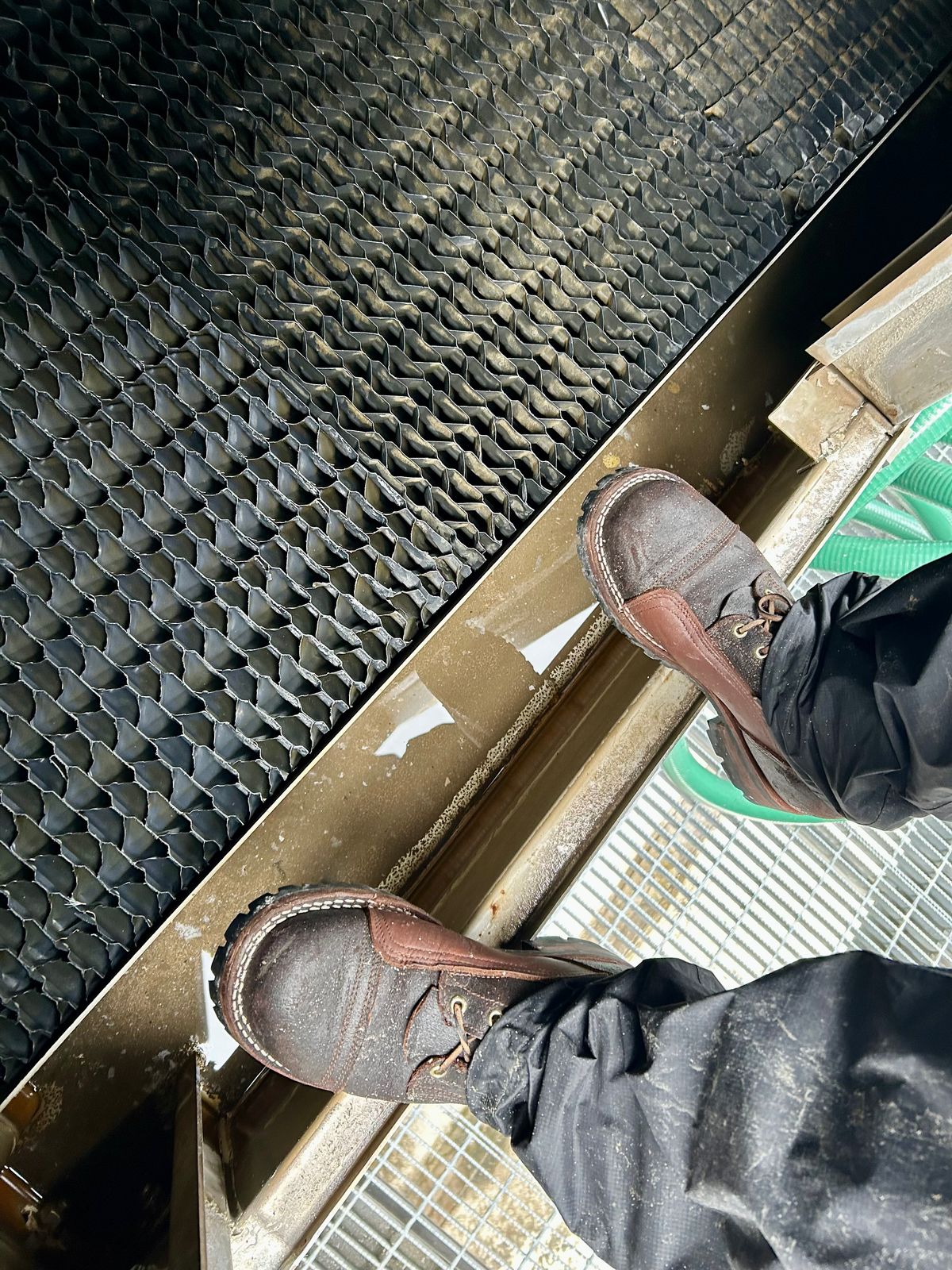 Photo by Vic on May 2, 2026 of the Nicks X Rose Anvil ND1 in Horween Black Waxed Flesh.