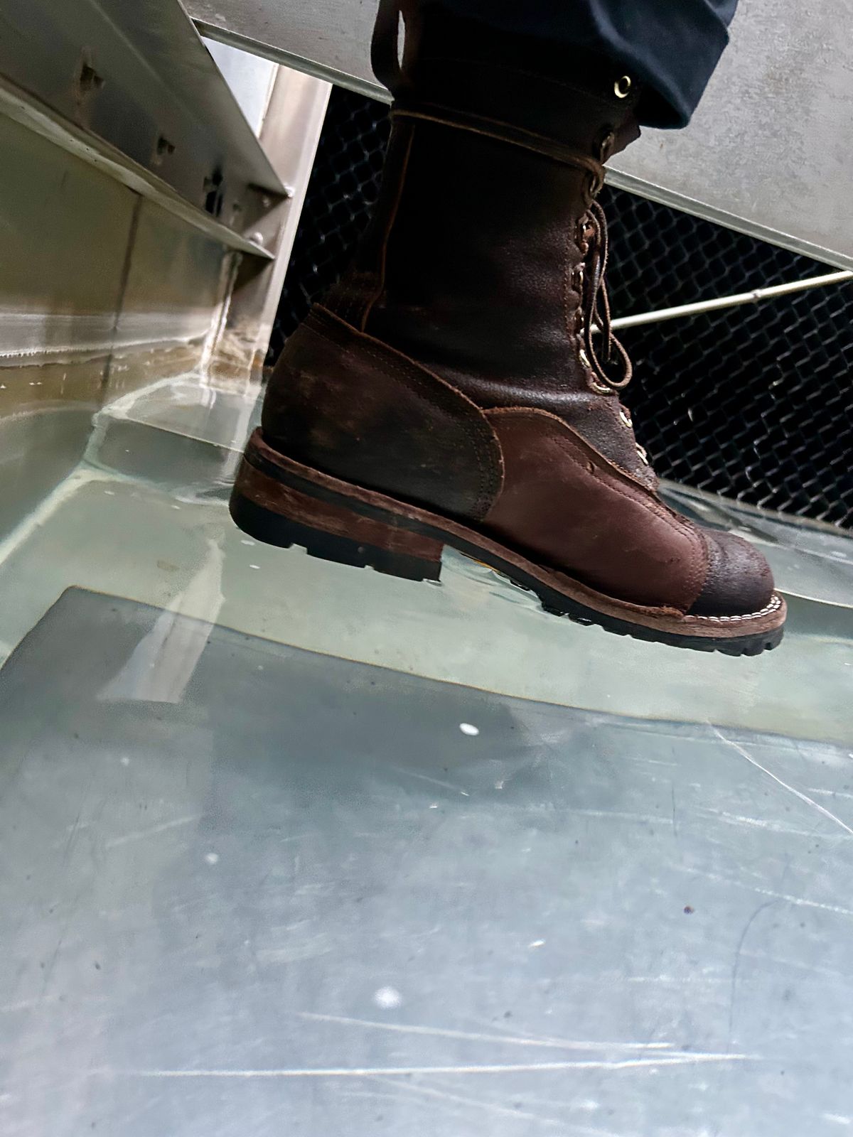 Photo by Vic on May 8, 2026 of the Nicks X Rose Anvil ND1 in Horween Black Waxed Flesh.