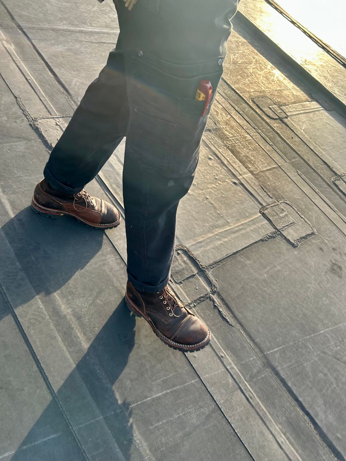 Photo by Vic on May 15, 2026 of the Nicks X Rose Anvil ND1 in Horween Black Waxed Flesh.