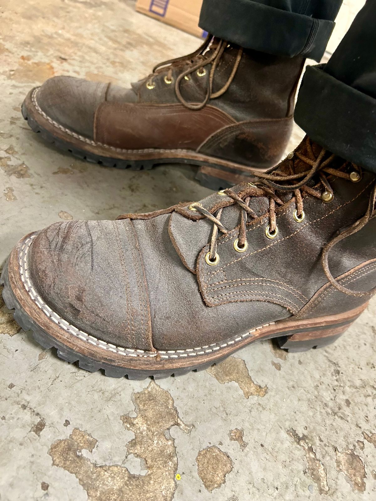 Photo by Vic on May 20, 2026 of the Nicks X Rose Anvil ND1 in Horween Black Waxed Flesh.