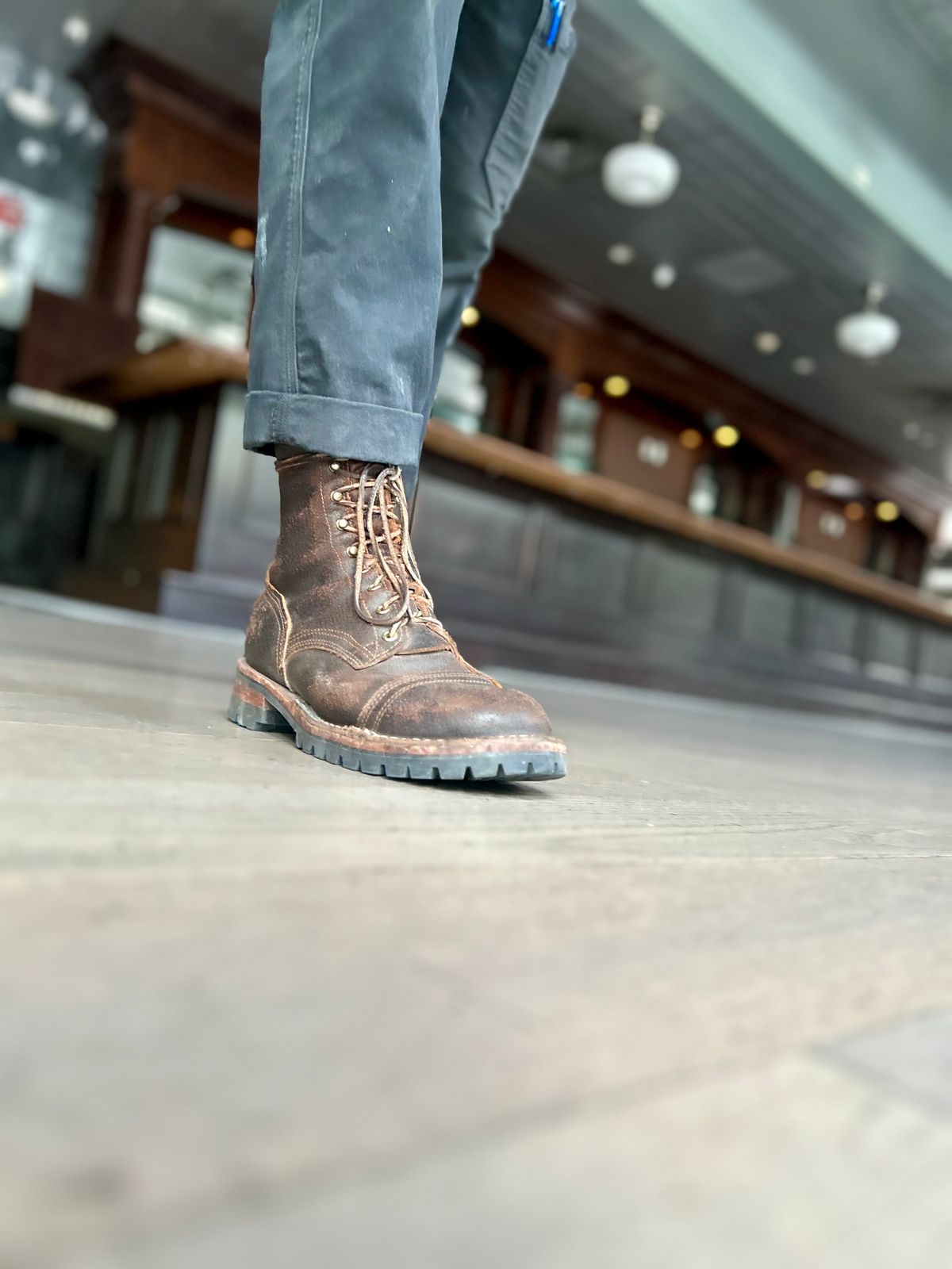 Photo by Vic on May 20, 2026 of the Nicks X Rose Anvil ND1 in Horween Black Waxed Flesh.