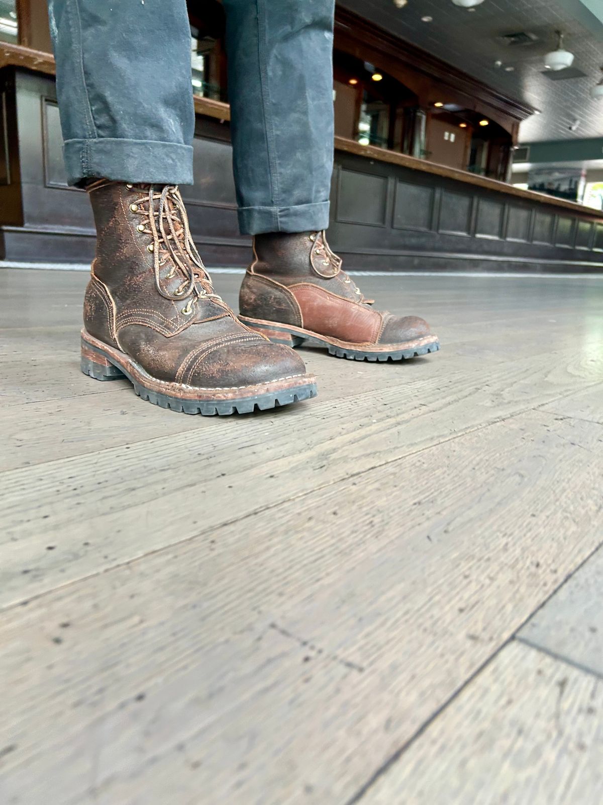 Photo by Vic on May 20, 2026 of the Nicks X Rose Anvil ND1 in Horween Black Waxed Flesh.