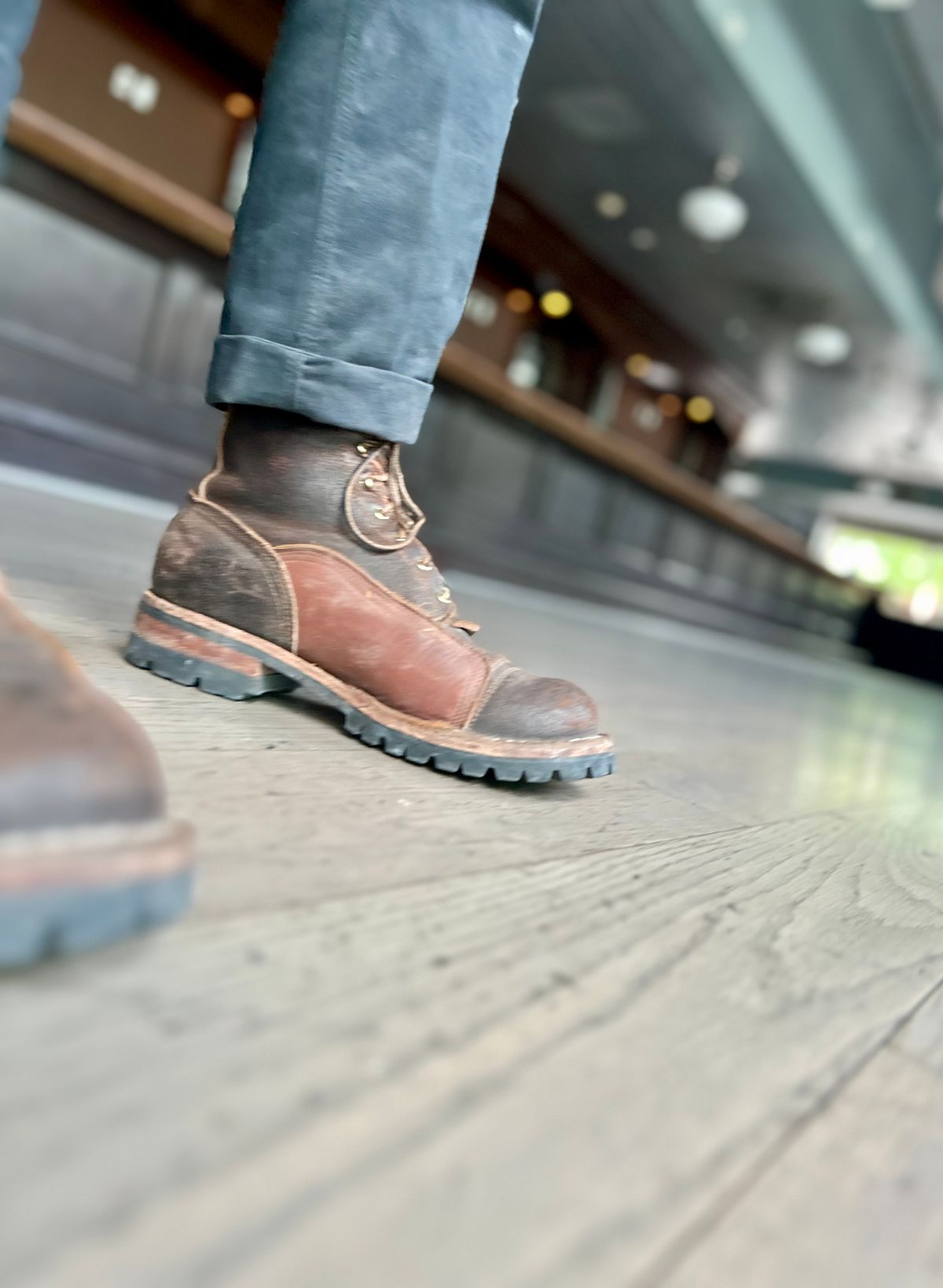 Photo by Vic on May 20, 2026 of the Nicks X Rose Anvil ND1 in Horween Black Waxed Flesh.