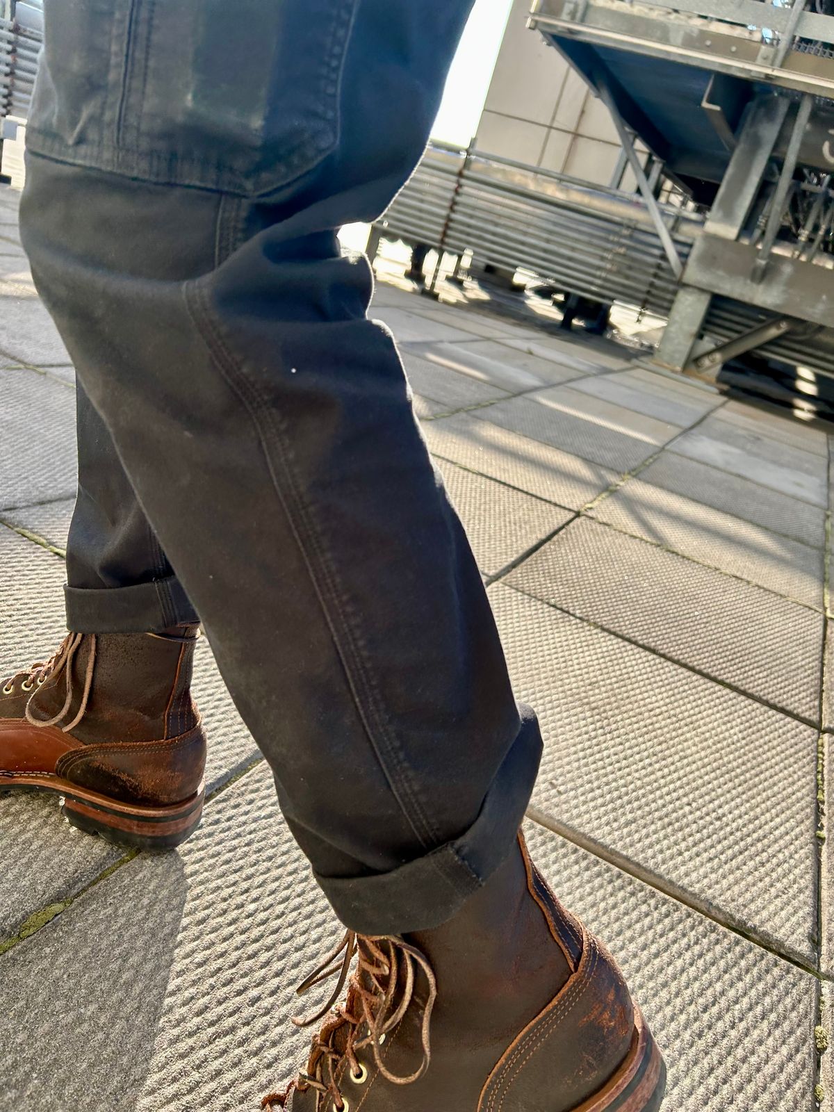 Photo by Vic on June 4, 2026 of the Nicks X Rose Anvil ND1 in Horween Black Waxed Flesh.