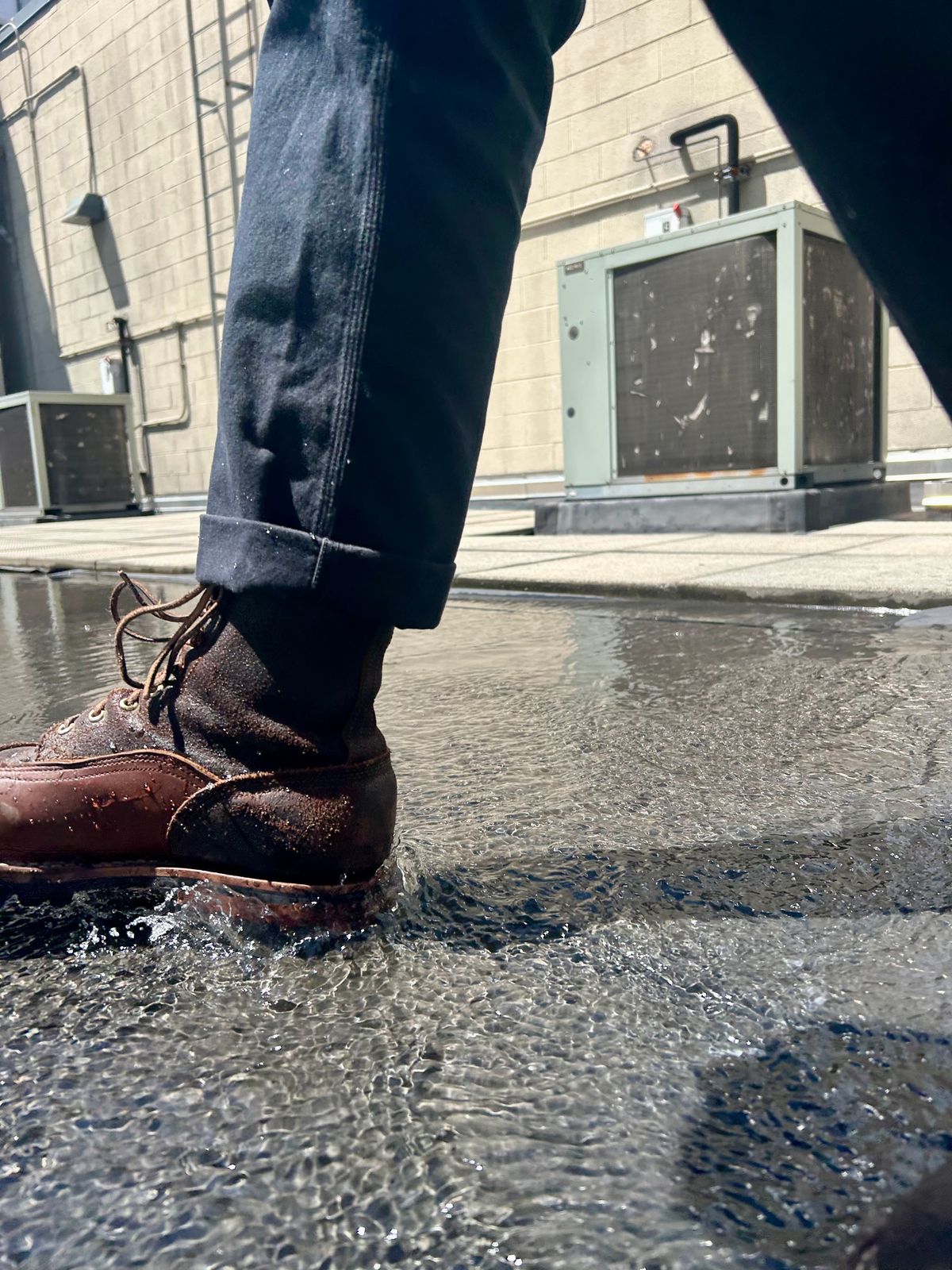 Photo by Vic on June 15, 2026 of the Nicks X Rose Anvil ND1 in Horween Black Waxed Flesh.