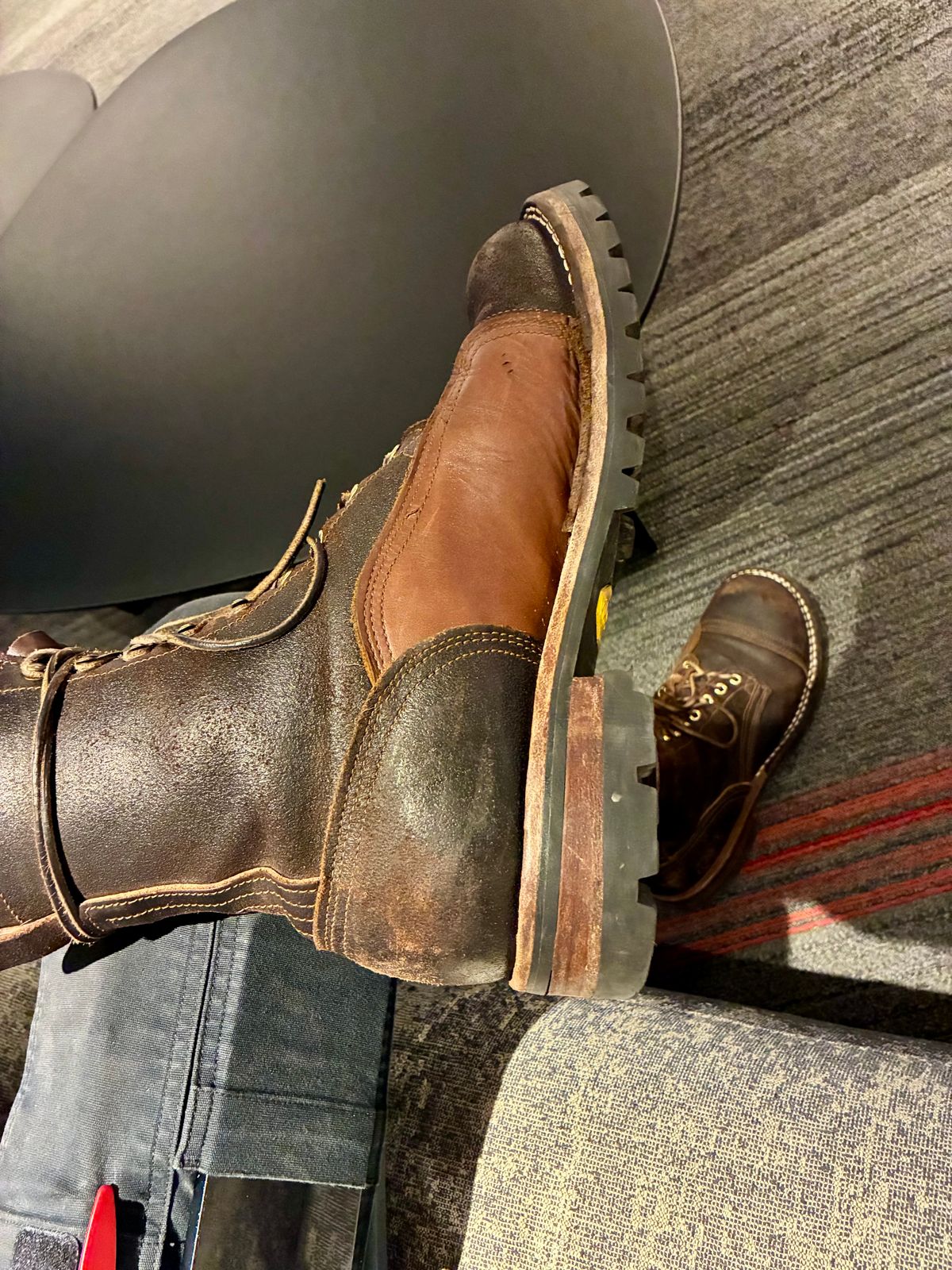 Photo by Vic on June 29, 2026 of the Nicks X Rose Anvil ND1 in Horween Black Waxed Flesh.