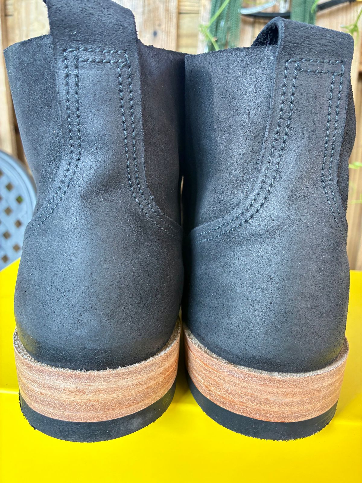 Photo by Vic on July 9, 2026 of the Goral Bradwell WW1 Replica in C.F. Stead Black Waxy Commander Suede.