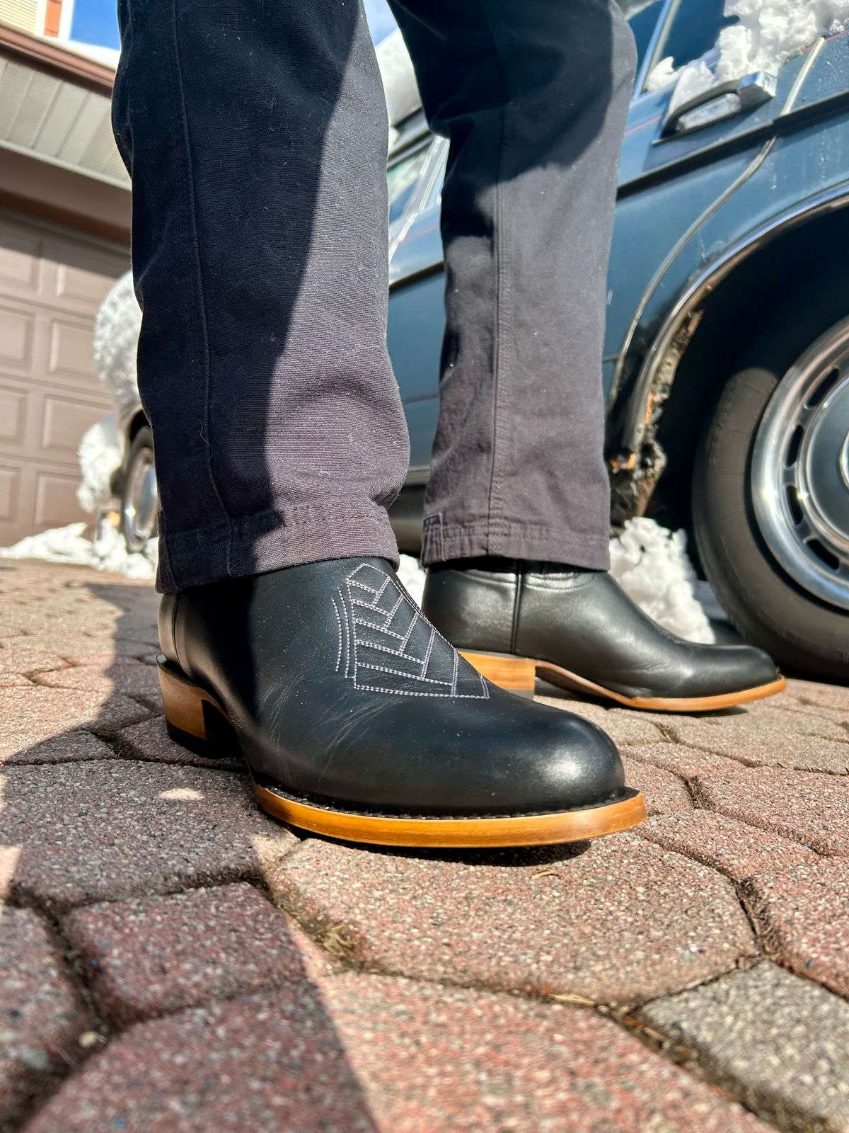 Photo by Vic on February 24, 2026 of the JK Boots The Ace in Smooth Black Bovine.