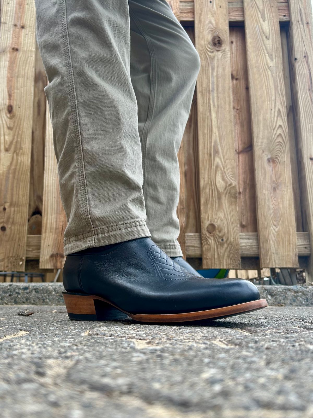 Photo by Vic on March 30, 2026 of the JK Boots The Ace in Smooth Black Bovine.