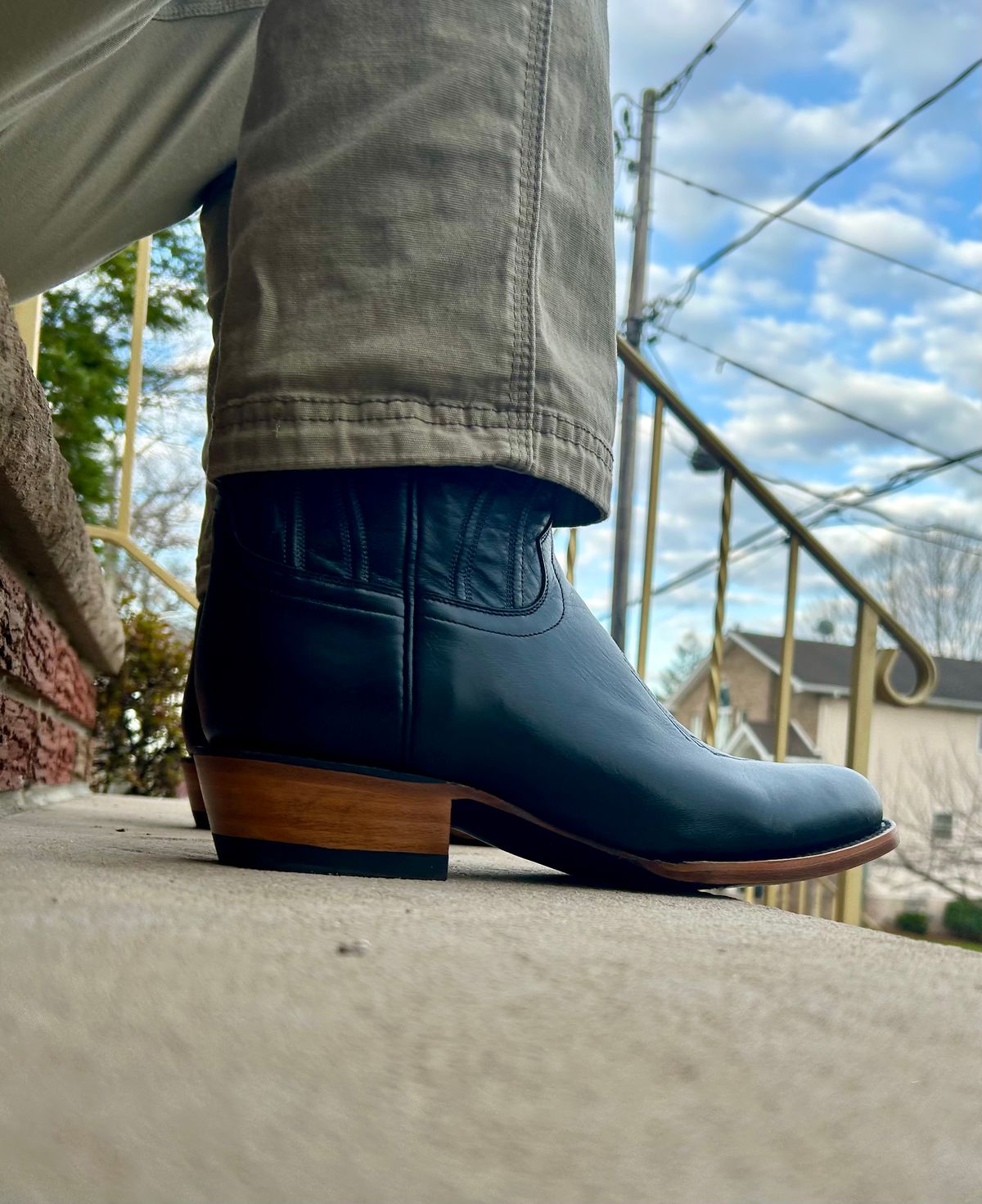 Photo by Vic on March 30, 2026 of the JK Boots The Ace in Smooth Black Bovine.