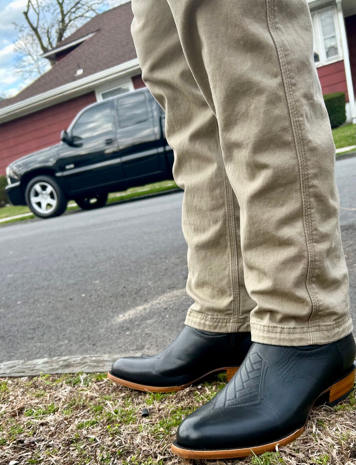 Photo by Vic on March 30, 2026 of the JK Boots The Ace in Smooth Black Bovine.