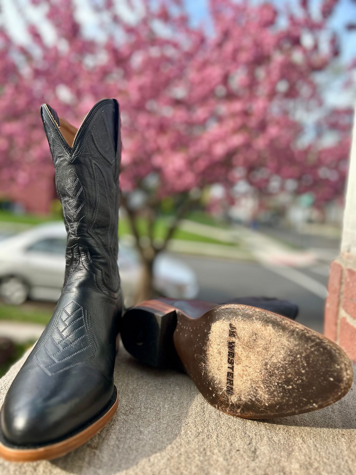 Photo by Vic on April 15, 2026 of the JK Boots The Ace in Smooth Black Bovine.