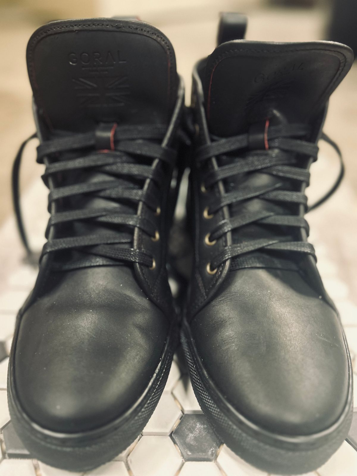 Photo by Vic on March 24, 2026 of the Goral x Rose Anvil Muggs in Seidel Blood Core.