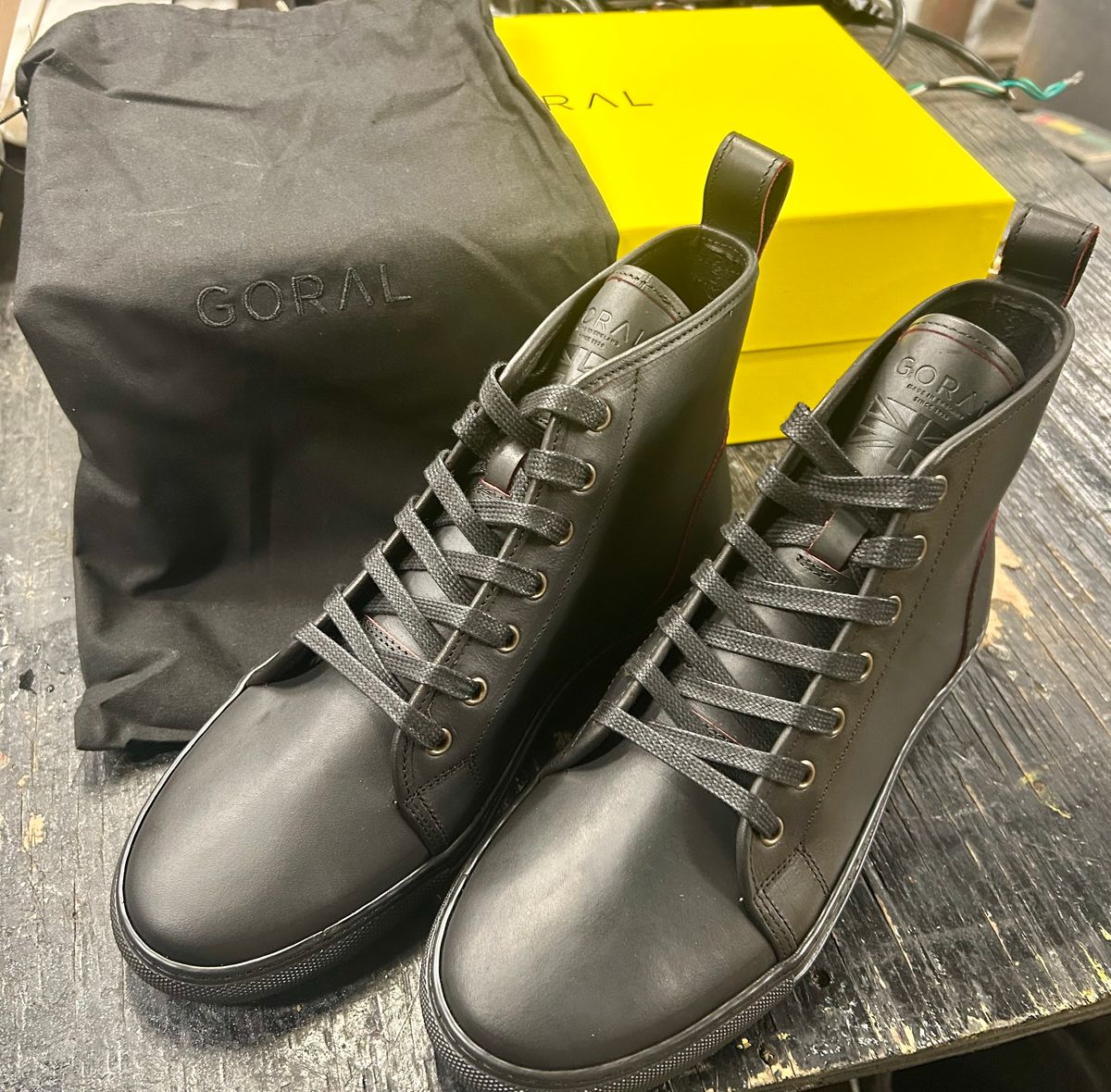 Photo by Vic on March 24, 2026 of the Goral x Rose Anvil Muggs in Seidel Blood Core.