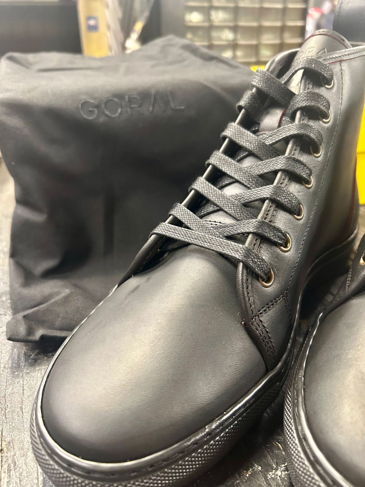 Photo by Vic on March 24, 2026 of the Goral x Rose Anvil Muggs in Seidel Blood Core.