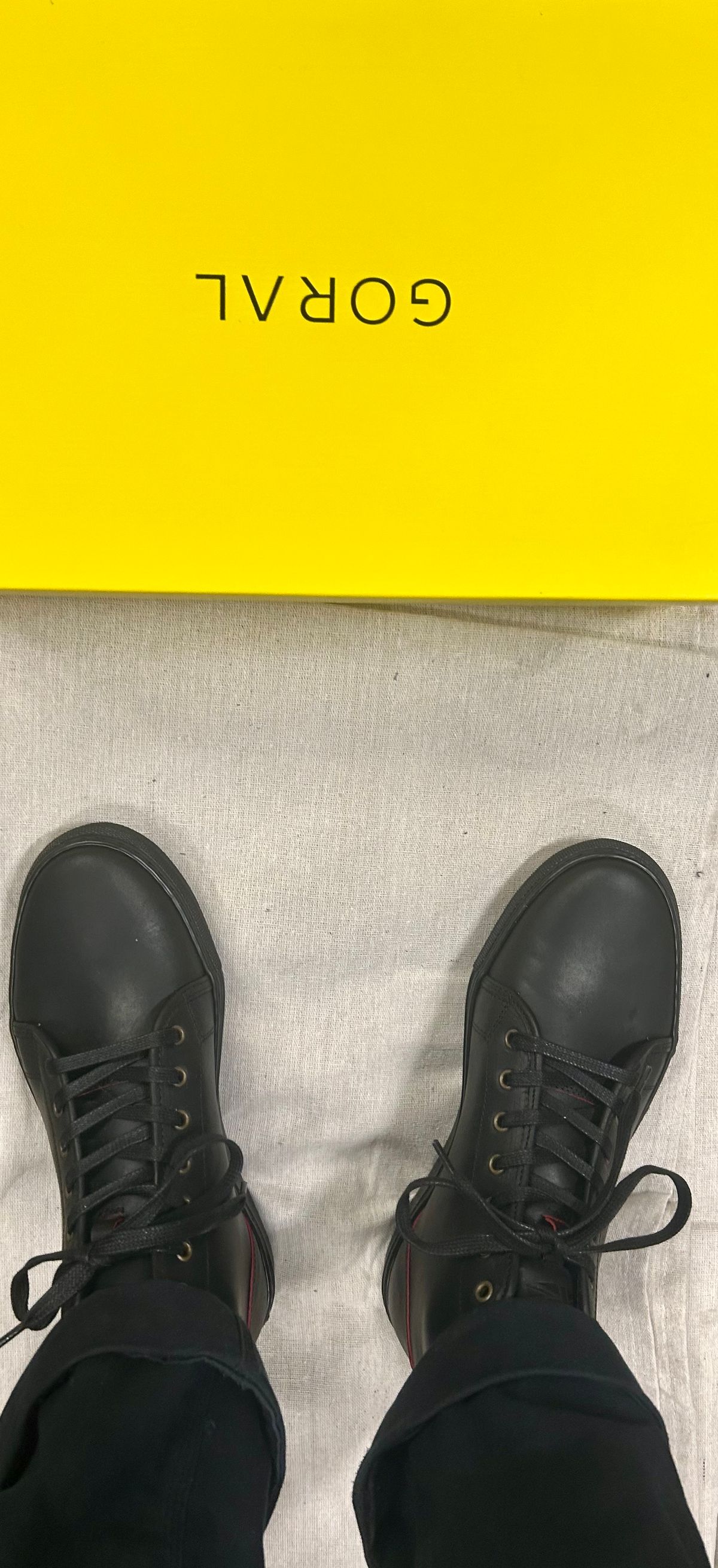 Photo by Vic on March 24, 2026 of the Goral x Rose Anvil Muggs in Seidel Blood Core.