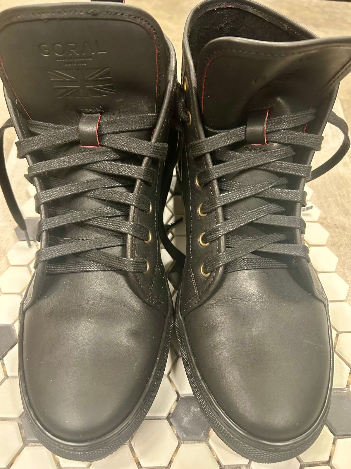 Photo by Vic on March 24, 2026 of the Goral x Rose Anvil Muggs in Seidel Blood Core.