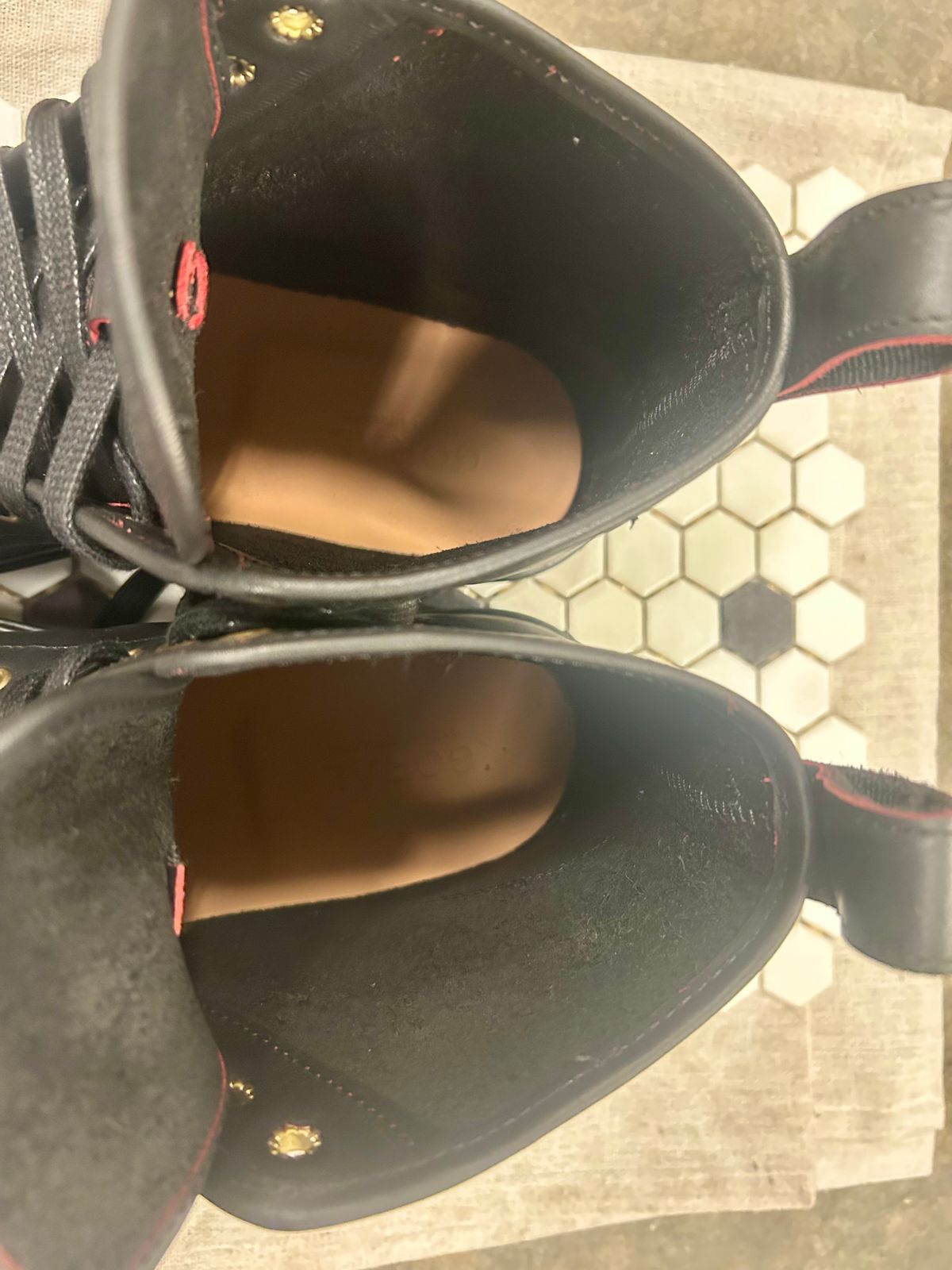 Photo by Vic on March 24, 2026 of the Goral x Rose Anvil Muggs in Seidel Blood Core.