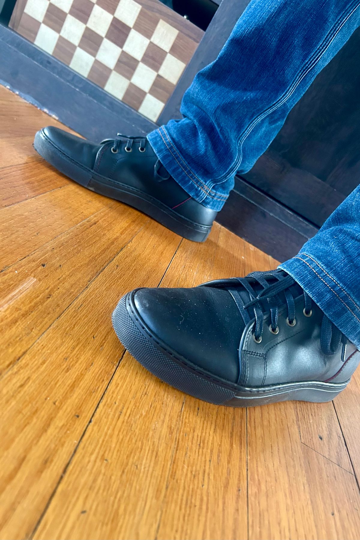 Photo by Vic on April 10, 2026 of the Goral x Rose Anvil Muggs in Seidel Blood Core.