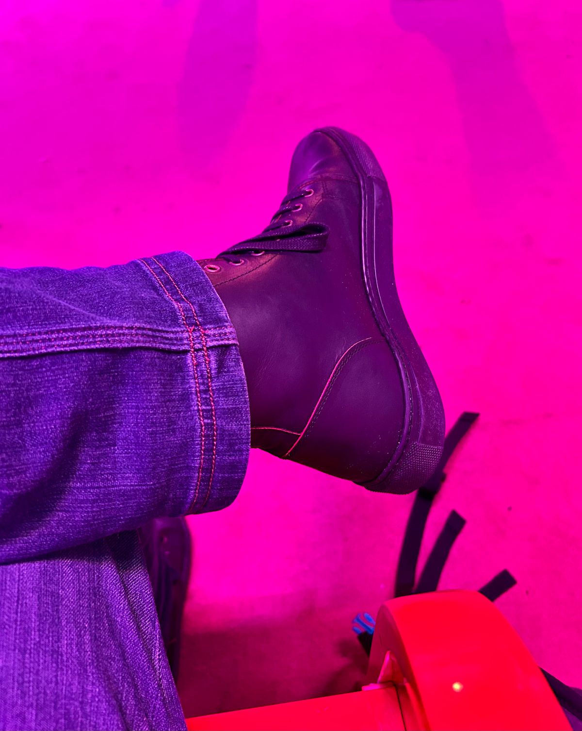 Photo by Vic on April 10, 2026 of the Goral x Rose Anvil Smuggs in Seidel Blood Core.