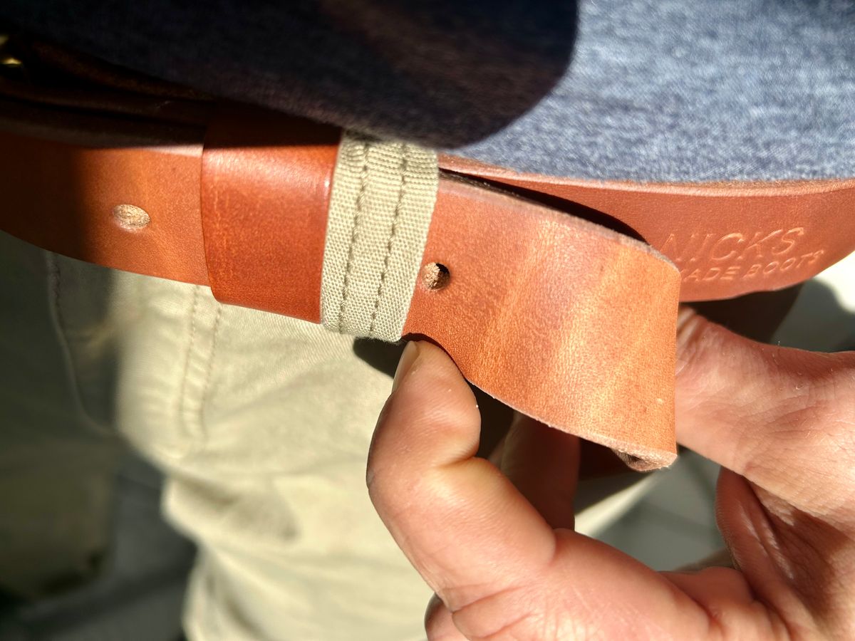 Photo by Vic on March 29, 2026 of the Nicks Heavy Duty Work Belt in Seidel Natural Double Shot.