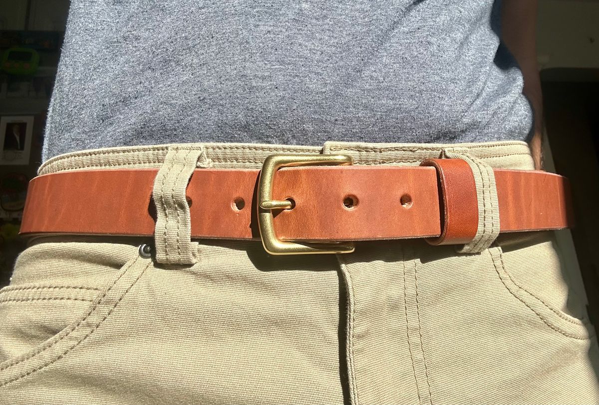 Photo by Vic on March 29, 2026 of the Nicks Heavy Duty Work Belt in Seidel Natural Double Shot.