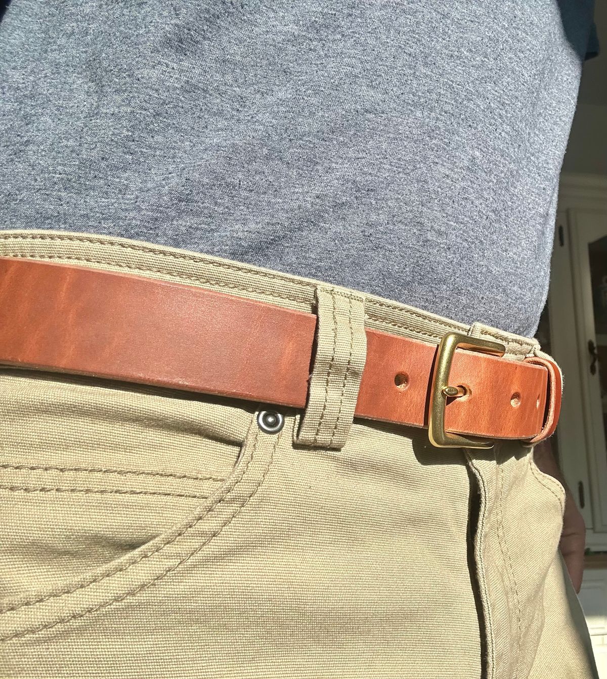 Photo by Vic on March 29, 2026 of the Nicks Heavy Duty Work Belt in Seidel Natural Double Shot.